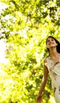 woman, trees (2)